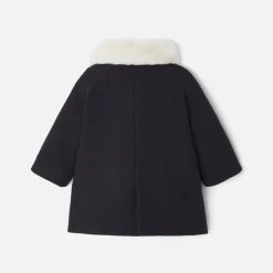 Jacadi Manteau bébé fille en drap de laine - marine MARINE JACADI Best