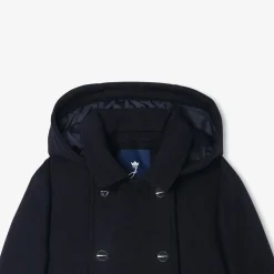 Jacadi Manteau enfant fille en laine - marine MARINE JACADI Clearance