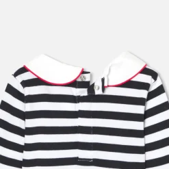 Jacadi Marinière bébé fille - BLANC/MARINE Discount