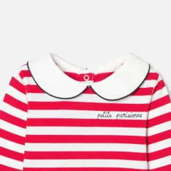 Jacadi Marinière bébé fille - BLANC/ROUGE Sale