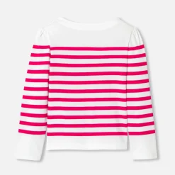 Jacadi Marinière enfant fille - BLANC/ROSE