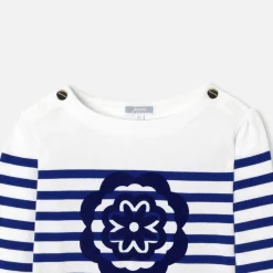 Jacadi Marinière enfant fille - BLANC/BLEU Clearance