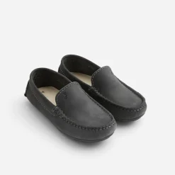 Jacadi Mocassins enfant garçon en nubuck - gris anthracite GRIS ANTHRACITE JACADI Outlet