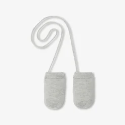 Jacadi Moufles bébé fille en tricot - gris chine clair GRIS CHINE CLAIR JACADI Outlet