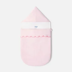 Jacadi Nid d'ange en lin à festons - rose pale ROSE PALE JACADI Online