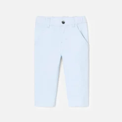 Jacadi Pantalon bébé garçon en twill - BLEU PALE Outlet