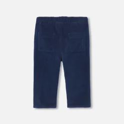 Jacadi Pantalon bébé garçon en velours - BLEU MARNE Hot