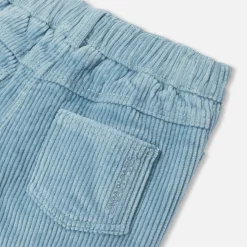 Jacadi Pantalon bébé garçon en velours côtelé - BLEU DEAU Clearance