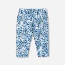 Jacadi Pantalon confort bébé fille en Tissu Liberty - lore BLEU/MULTICO Discount