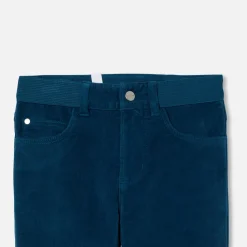 Jacadi Pantalon enfant garçon en velours côtelé - PETROLE Outlet