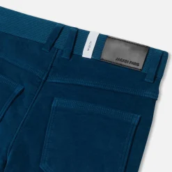 Jacadi Pantalon enfant garçon en velours côtelé - PETROLE Outlet