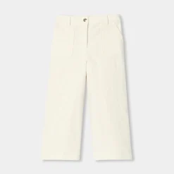 Jacadi Pantalon large enfant fille en velours côtelé - blanc doux BLANC DOUX JACADI Hot