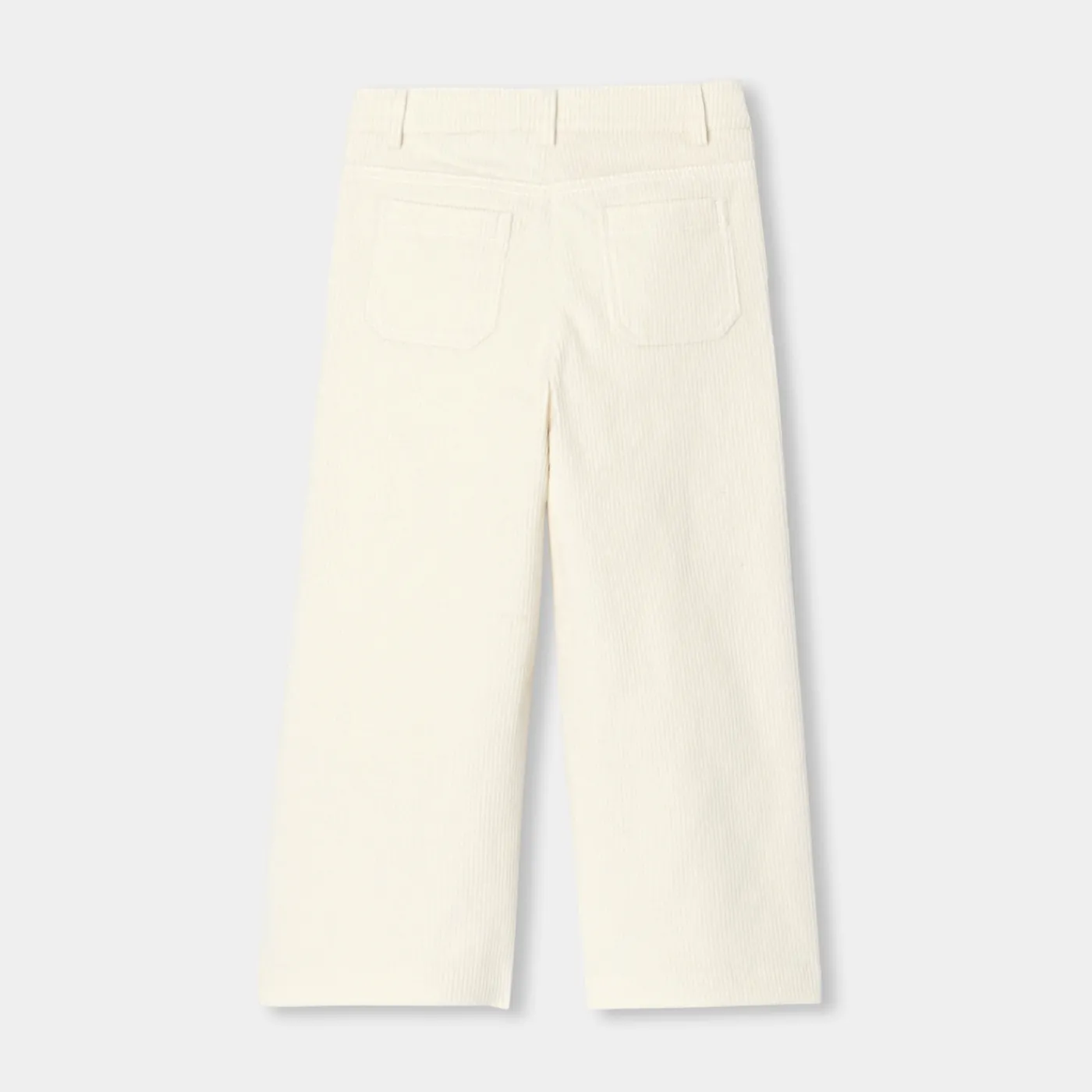 Jacadi Pantalon large enfant fille en velours côtelé - blanc doux BLANC DOUX JACADI Hot