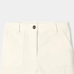 Jacadi Pantalon large enfant fille en velours côtelé - blanc doux BLANC DOUX JACADI Hot