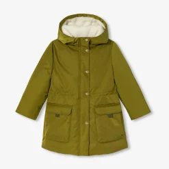 Jacadi Parka enfant fille doublée en sherpa - KAKI Sale