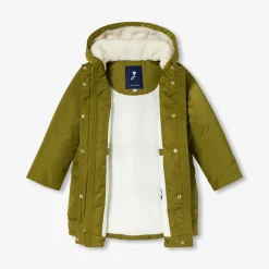 Jacadi Parka enfant fille doublée en sherpa - KAKI Sale