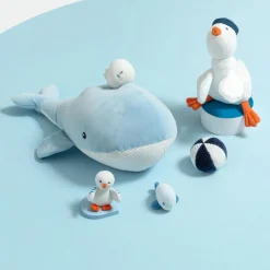 Jacadi Peluche d'activités baleine - BLANC/BLEU Clearance