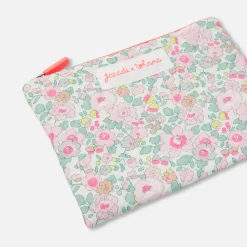 Jacadi Petite pochette en tissu Liberty - x Tohana - BLANC/CORAIL
