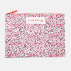 Jacadi Pochette en tissu Liberty - x Tohana - ROSE/GRIS Hot