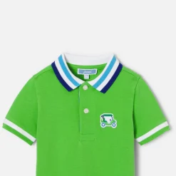 Jacadi Polo bébé garçon en piqué de coton - VERT TREFLE Online