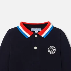 Jacadi Polo bébé garçon manches longues - marine MARINE JACADI Clearance