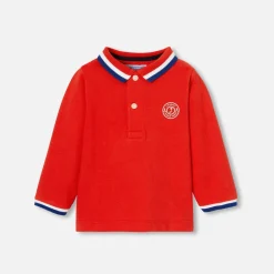 Jacadi Polo bébé garçon manches longues - ROUGE VIF Online