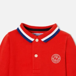 Jacadi Polo bébé garçon manches longues - ROUGE VIF Online