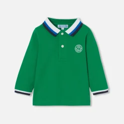 Jacadi Polo bébé garçon manches longues - VERT CRESSON