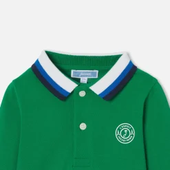 Jacadi Polo bébé garçon manches longues - VERT CRESSON