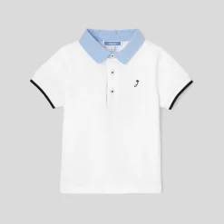 Jacadi Polo manches courtes bébé garçon - blanc BLANC JACADI Clearance