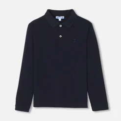 Jacadi Polo manches longues enfant garçon - marine MARINE JACADI