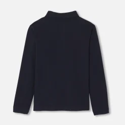 Jacadi Polo manches longues enfant garçon - marine MARINE JACADI