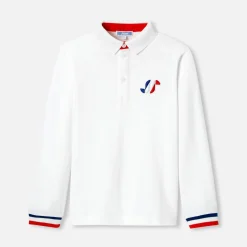 Jacadi Polo manches longues enfant garçon - blanc BLANC JACADI