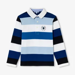 Jacadi Polo manches longues enfant garçon - lore BLEU/MULTICO Sale