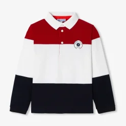 Jacadi Polo manches longues enfant - lore ROUGE/MULTICO Outlet