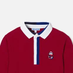 Jacadi Polo manches longues enfant garçon - POURPRE Clearance