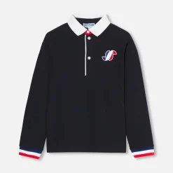 Jacadi Polo manches longues enfant garçon - marine MARINE JACADI