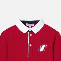 Jacadi Polo manches longues enfant garçon - ROUGE BRIQUE Hot