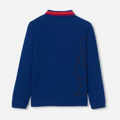 Jacadi Polo manches longues enfant garçon - BLEU FONCE Online