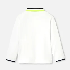 Jacadi Polo manches longues enfant garçon - blanc BLANC JACADI Online