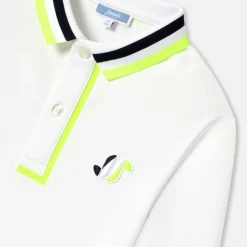 Jacadi Polo manches longues enfant garçon - blanc BLANC JACADI Online