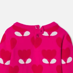 Jacadi Pull bébé fille en maille jacquard - lore ROSE/MULTICO Hot