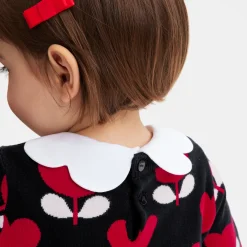 Jacadi Pull bébé fille en maille jacquard - lore MARINE/MULTICO Sale