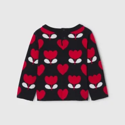 Jacadi Pull bébé fille en maille jacquard - lore MARINE/MULTICO Sale