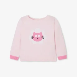 Jacadi Pull bébé fille Intarsia - rose poudre ROSE POUDRE JACADI New