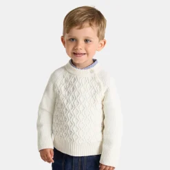Jacadi Pull bébé garçon - blanc doux BLANC DOUX JACADI Clearance