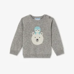 Jacadi Pull bébé garçon en cachemire - gris chine clair GRIS CHINE CLAIR JACADI Hot