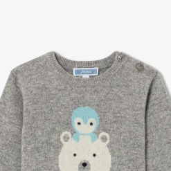 Jacadi Pull bébé garçon en cachemire - gris chine clair GRIS CHINE CLAIR JACADI Hot