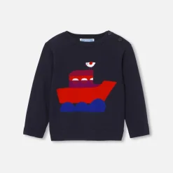 Jacadi Pull bébé garçon en tricot - marine MARINE JACADI Online