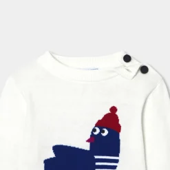 Jacadi Pull bébé garçon en tricot - blanc doux BLANC DOUX JACADI Hot